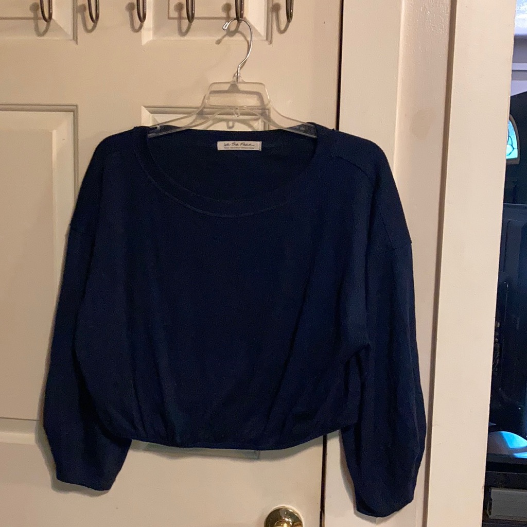 We The Free Oversized Crop Sweater Size S